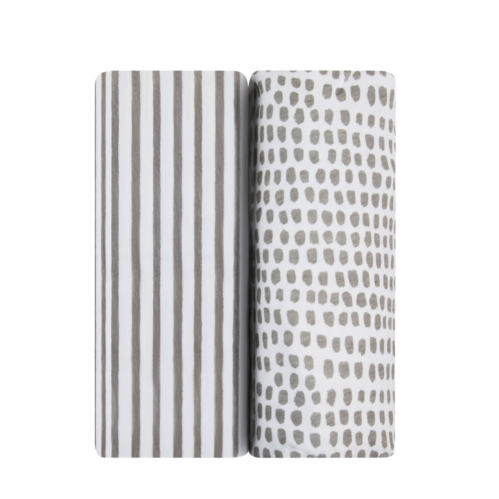 Pair Of Playard Waterproof Mattress Pad Covers In Taupe